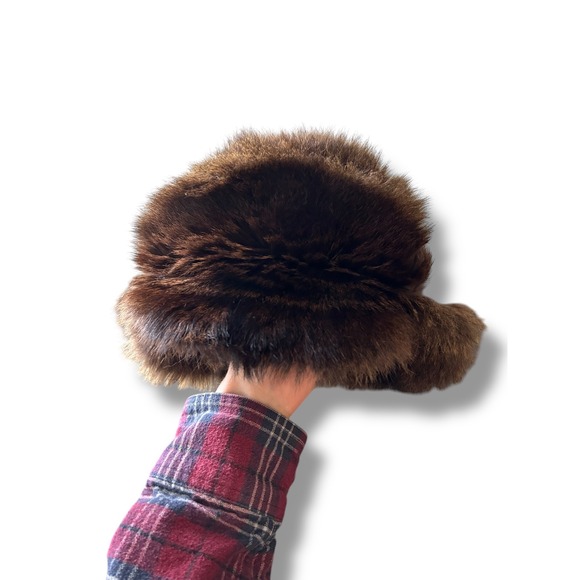 Vintage Fredrickson Faux Fur Vintage Style Winter Warm Bucket Hat Fur Indie Boho - Picture 7 of 14